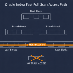 Oracle Index Fast Full Scan — multiblock I/O across all leaf blocks, no table access