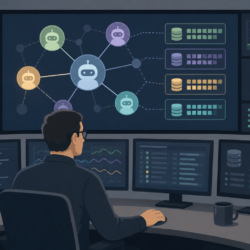 DBA monitoring AI agents running inside Oracle database console